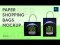 Paper Shopping Bag Mockup Design | Photoshop Mockup Tutorials