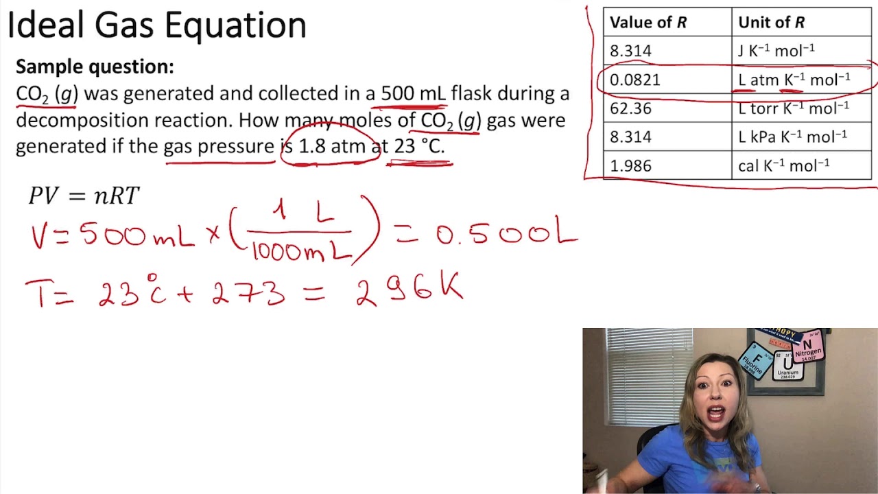 Ideal Gas Equation: How To Choose The Correct Gas Constant, R? With ...