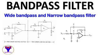 Active Bandpass filter using Op-amp