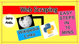 How to do Web Scraping | Scrap Wikipedia Links from Python | Easy Web Scraping Tutorial | Infoanil