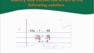 Error Analysis