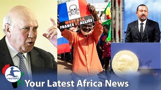 Last Apartheid South Africa President Dead, Mali Says it Wants Russia's Help, Ethiopia Wants Peace