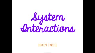 Homeostasis Mini Unit Concept 3 Notes