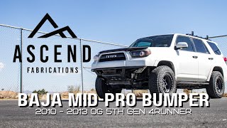 Ascend Fabrications Baja Mid-Pro Bumper | OG 2010-2013 5th Generation 4Runner Install