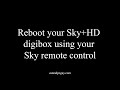 Reboot your Sky box using your Sky remote control