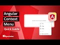 Angular Context Menu: The Ultimate Feature Walkthrough