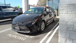 2025 TOYOTA COROLLA LE FWD MIDNIGHT BLACK METALLIC BLACK QUILTED FABRIC CVT SORRY ITS SO DIRTY SHAME