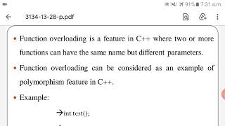cpp module2 function overloading