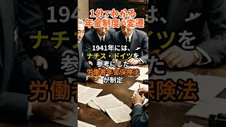 日本の年金制度の変遷 #shorts #歴史解説  #history