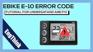 E-Bike E-10 Error code #ebike #ebiketips #ebikerepair