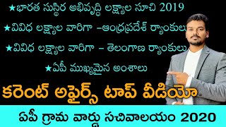 ఏపీ స్పెషల్ కరెంట్ అఫైర్స్ - ఏపీ గ్రామ వార్డు సచివాలయం 2020/APPSC Group 2/Use tv