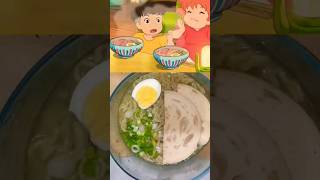 Ponyo Ramen by studioGhibli! #cooking #ramen#ramennoodles #anime#studioghibli #food #japan