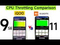 Mi 11 vs iQOO 9SE CPU Throttling Comparison Snapdragon 888 which is Better