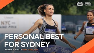 Sydney McLaughlin-Levrone runs her fastest 400m yet in 49.51 | Continental Tour Gold 2023