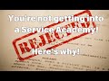 Top 5 Reasons For Not Being Appointed to a Service Academy