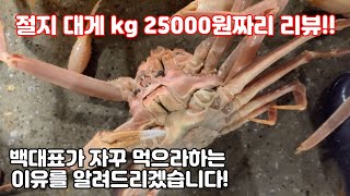 백대표가 요즘 적극 추천 하던 절지대게 수율과 맛을 알려드립니다!!갑각류 슈율 100% 들어보셨나요??!!