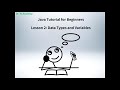 Java Tutorial for Beginners (2): Data Types and Variables