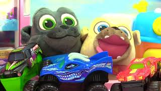 The Puppy Dog Pals Play With Monster Trucks And Surprise Toys | Fun Videos For Kids