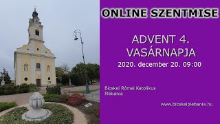 Élő szentmise-közvetítés - 2020. december 20., Advent 4. vasárnapja - Szentháromság Templom Bicske