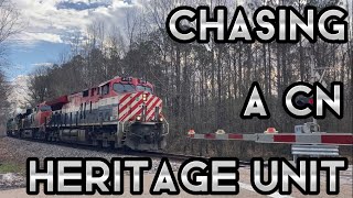 Chasing a CN heritage unit! CN 3115