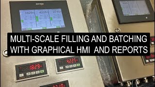 Multi Scale Silo or Tank Weighing with Filling and Batching Control