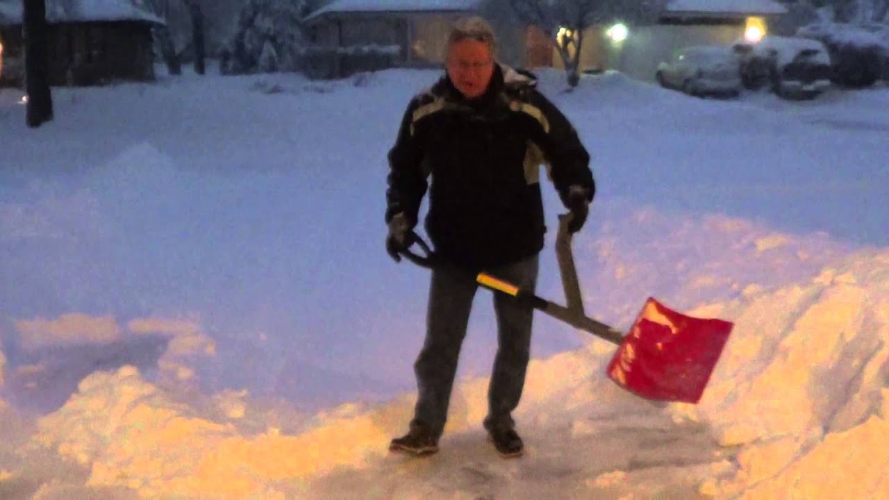 Ergonomic Snow Shovel - YouTube