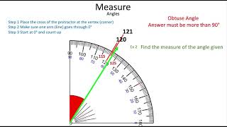 Measure - How to Measure Angles Using a Protractor - Math is the Way Corner