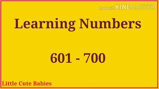 Numbers 601 to 700 - Numbers Learning - Little Cute Babies