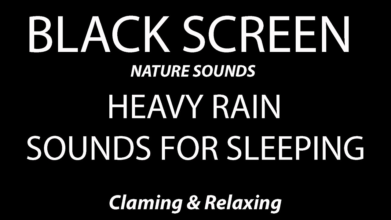 Relaxing Rain Sounds For Deep Sleep Black Screen Peaceful Ambience