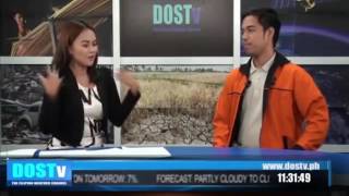 DOSTv Interview : PAGASA Weather Forcaster Benison Estareja