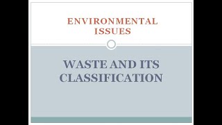 Waste Classification | Environmental Issues | NTA UGC NET Paper-I People, Development & Environment