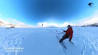 Flysurfer Soul 12kvm snowkiting in Norway