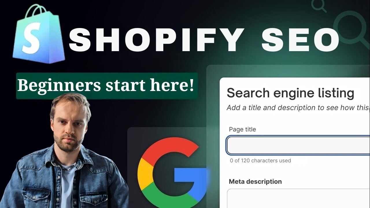 Shopify Seo Optimization For Beginners Practical Walkthrough Youtube