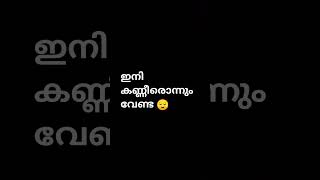 ഇനി കണ്ണീർ ഒന്നും വേണ്ട മനം പൊള്ളും നോവും വേണ്ട അരികത്തായി എന്നും ഞാനില്ലേ 🍂💜🌟