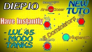 HOW TO BE INSTANTLY LVL 45 ON DIEPIO & HOW UNLOCK MODERATOR TANKS ON SANDBOX MODE !!! [ Tutorial ]