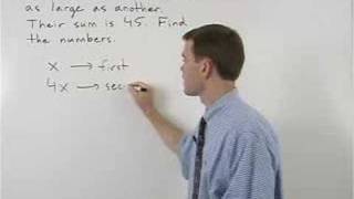 Algebra Word Problems - MathHelp.com - Math Help