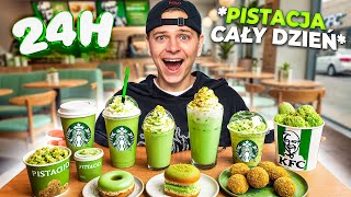 CAŁY DZIEŃ JEM TYLKO JEDZENIE O SMAKU PISTACJOWYM 😱 *24h challenge* | Dominik Rupiński