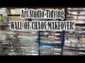 Art Studio Tidy Up Ep 2: Marker Pen Storage and Wall of Chaos Makeover!