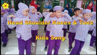 Head Shoulder Knees & Toes | Fun English Learning  | KBTK Annur Sawojajar Malang