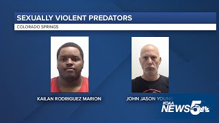 CSPD notifies public of two Sexually Violent Predators who have moved into the community