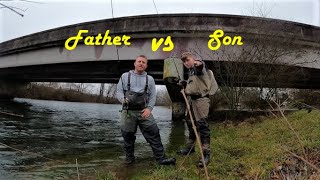 Father vs Son Trout Fishing Challenge