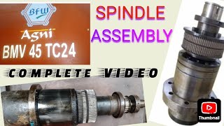 #vmc #spindle assembly #drawbar assembly # BFW #vmc  bearing arrangement