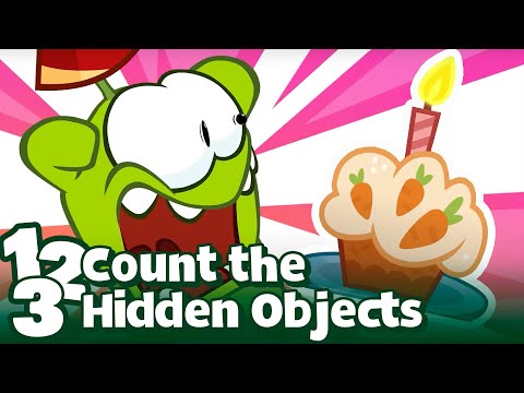 Los tesoros ocultos de Om Nom: ¿Puedes contarlos todos?