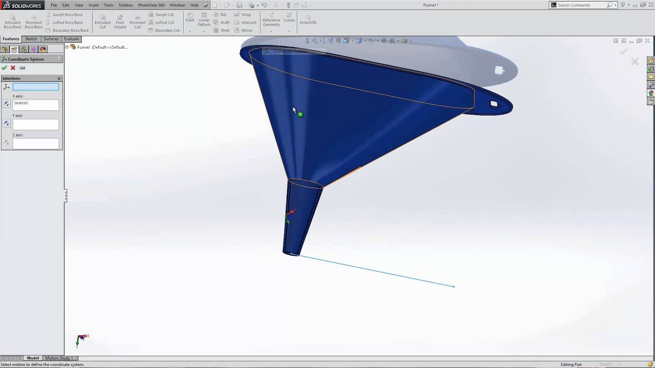 How Can I Re Orientate A Model That S Upside Down In Solidworks Youtube