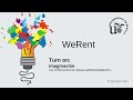 WeRent - Semifinalista XVI Concurso de Emprendimiento de la US. #USemprende