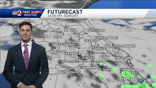 Mild and cloudy Saturday night forecast