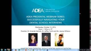 Successfully Navigating Your Dental School Interviews