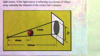 Illumination calculation of an objects shadow