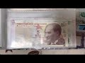 turkish lira banknotes full set