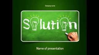 Questions and Solutions PowerPoint Template
